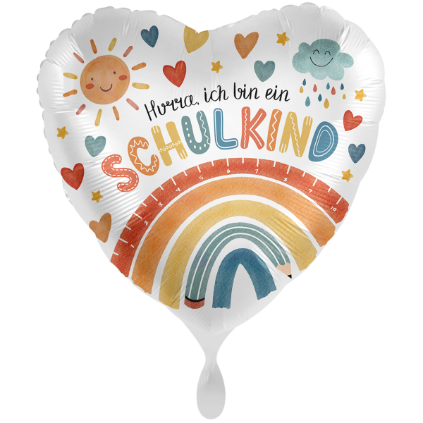 Folienballon - Motiv Hurra ich bin ein Schulkind - XXL -...