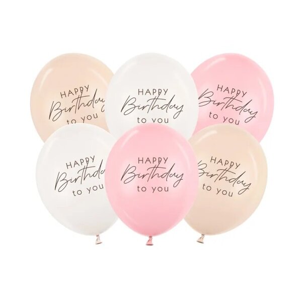 Ballonstrauß - Happy Birthday Rosa