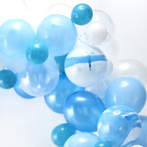 Ballongirlande - Organic - Blau (4m)