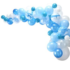 Ballongirlande - Organic - Blau (4m)
