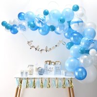 Ballongirlande - Organic - Blau (4m)