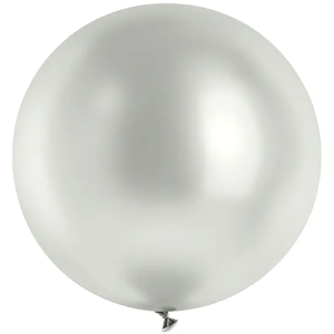 Latexballon - Silber Metallic - 100 cm